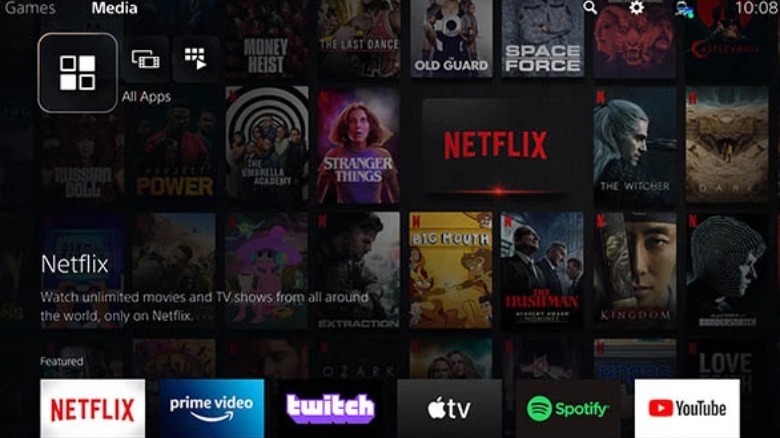 Streaming media apps on PS5