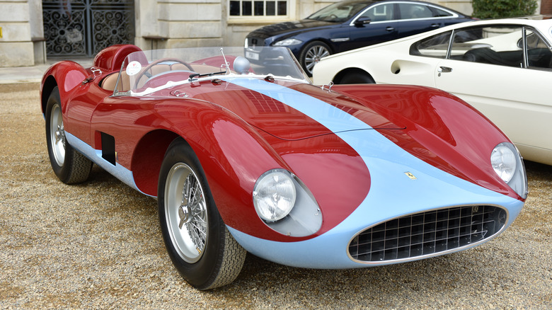 Ferrari 500 TRC at a concours event