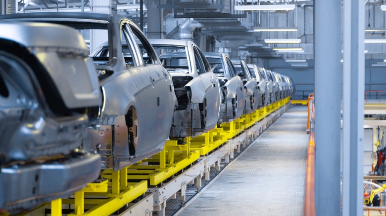 an automobile assembly plant