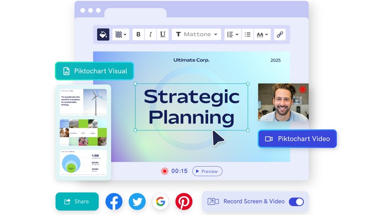 Screenshot of Piktochart