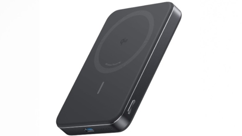 The Anker MagGo Power Bank against a white background