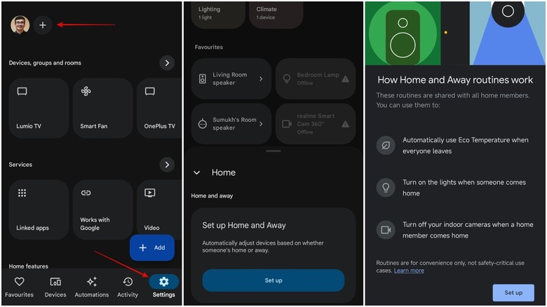 Set home and work locations on Google Home