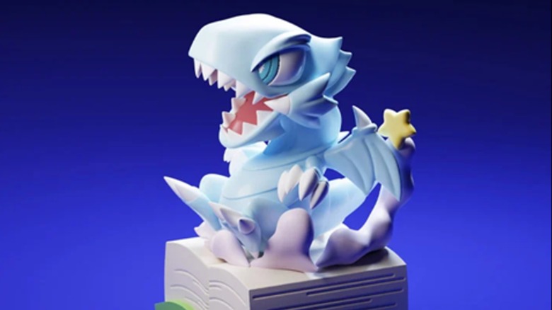 blue eyes toon dragon yu gi oh pvc keycap