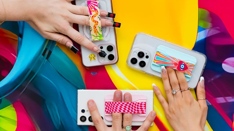 lovehandle straps on phone backs