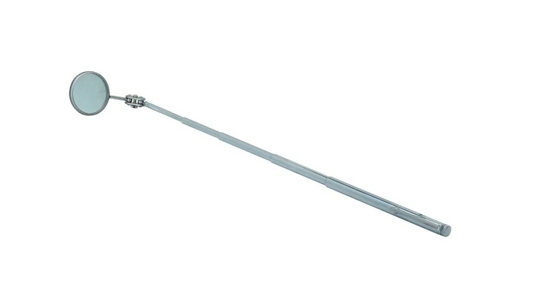 Stock photo of a telescoping mirror