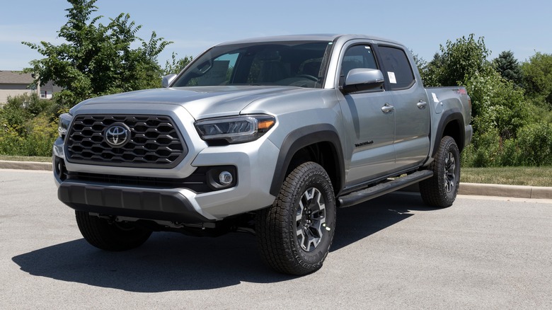 Toyota Tacoma on road