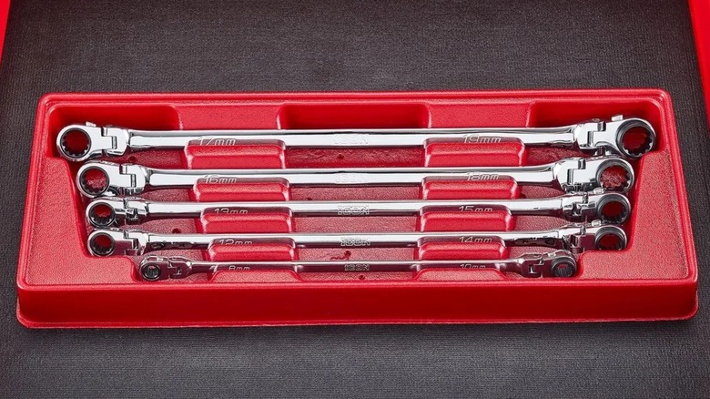 Icon Extra-Long Flex Ratcheting Wrench 5-Piece Set