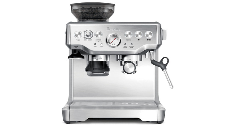 Breville Barista Express Espresso Machine on display