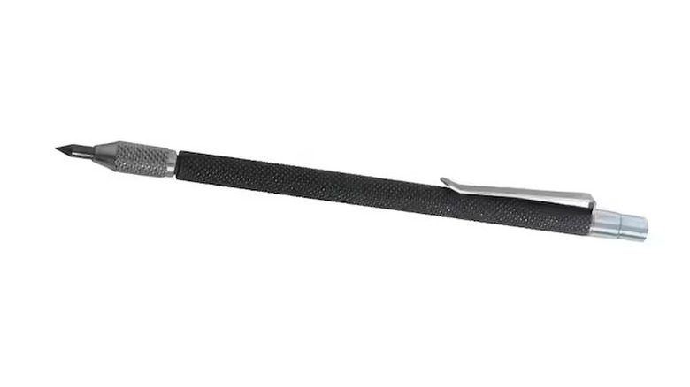 scriber on white background