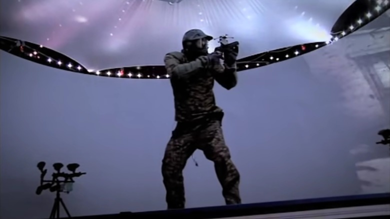 person in Battlefield 3 simulator