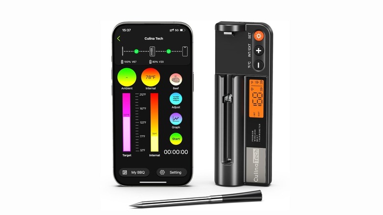 Smartphone app and meat thermometer