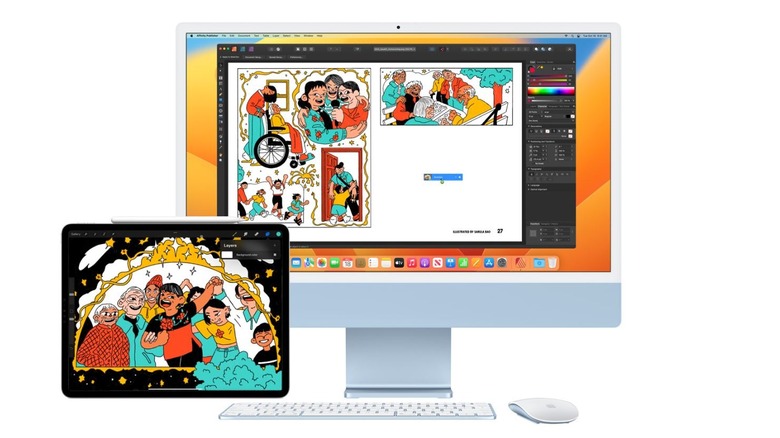 Apple Continuity in use between Mac computer and iPad