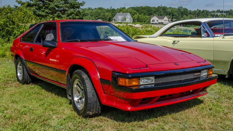 Toyota Supra Mk2 at car show