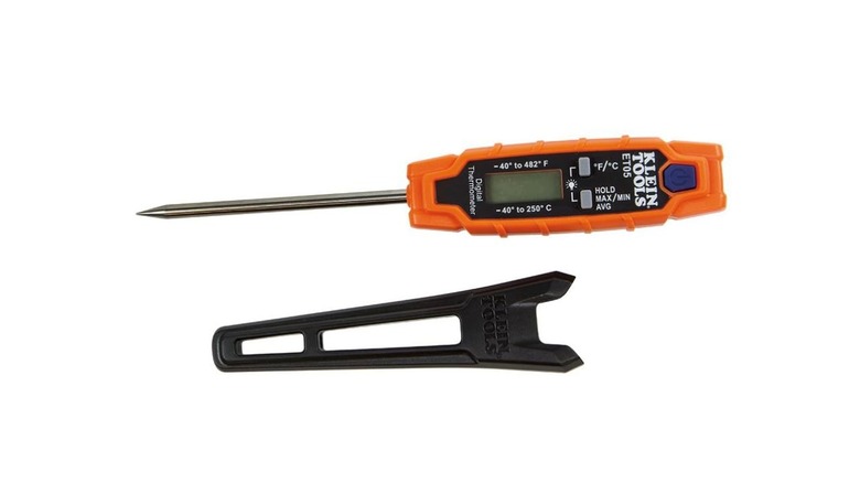 The Klein Digital Pocket Thermometer on a white background