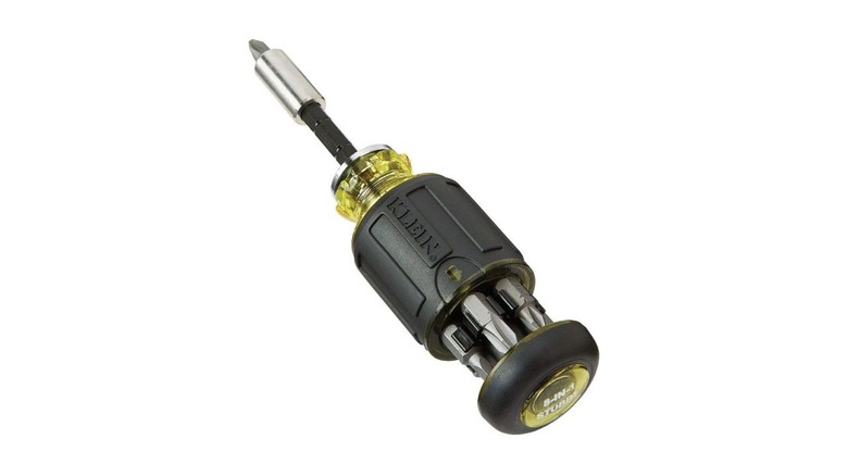 The Impact Rated Multi-Bit Stubby Screwdriver on a white background