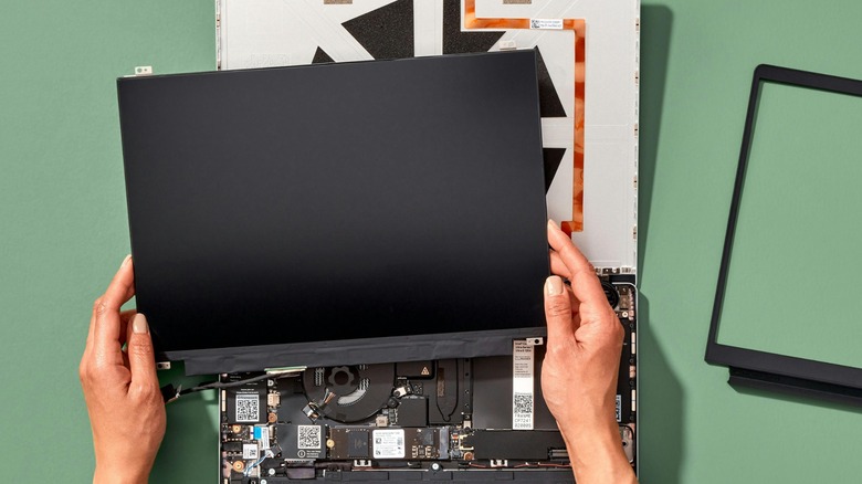 Framework Laptop being taken apart