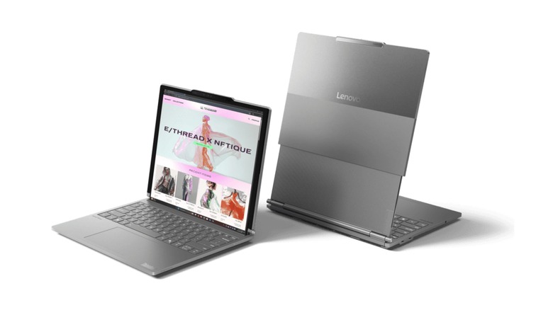 Lenovo ThinkBook Plus Gen 6 Rollable front and back view