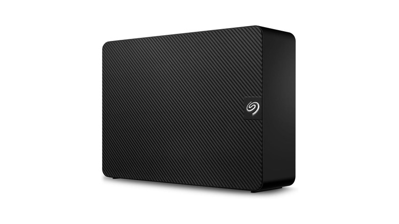 Seagate external hard drive on display