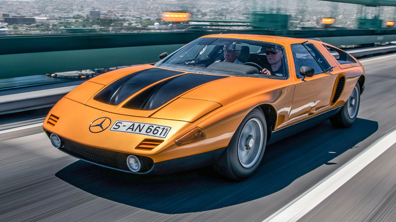 Mercedes-Benz C 111 on the road