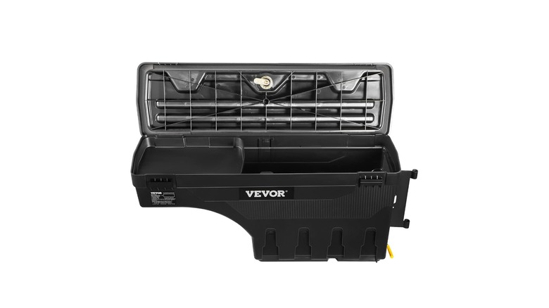 Vevor Wheel's Well ABS Truck Bed Storage Box, not connected to a vehicle