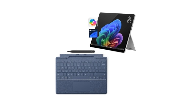 Microsoft Surface Pro 11 bundle with tablet, keyboard, and pen