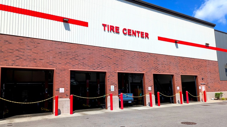 exterior of costco tire center