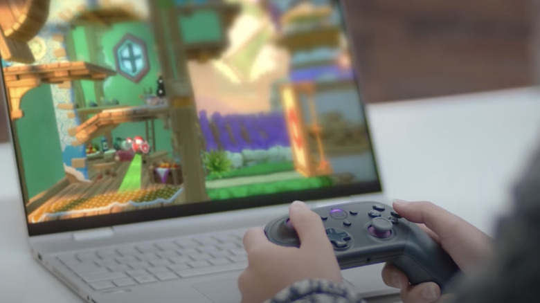 Amazon Luna played on a laptop