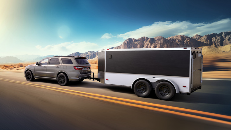 Dodge Durango towing a trailer