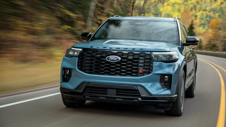 Ford Explorer ST on the road
