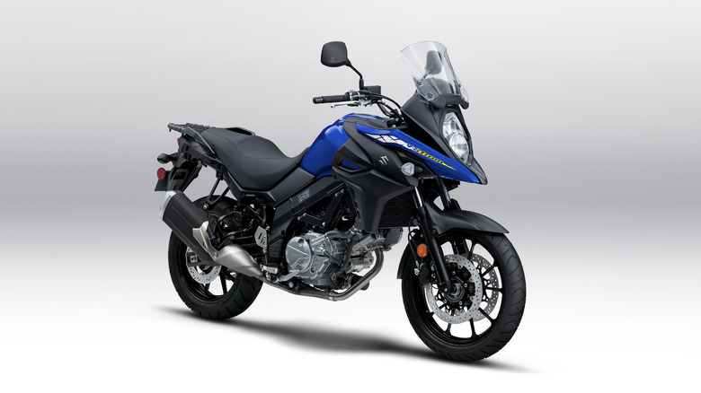 A Suzuki V-Strom 650
