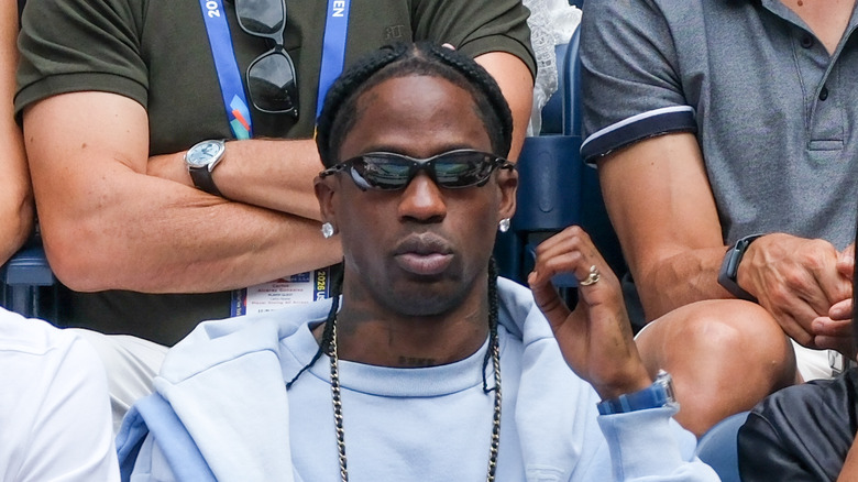 Travis Scott at the 2026 US Open.