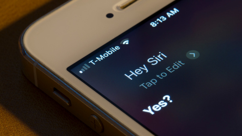 Siri activated