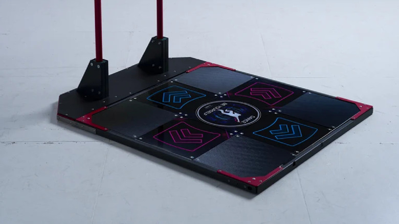 The L-TEK Prime - Dance Pad With Bar on a white surface