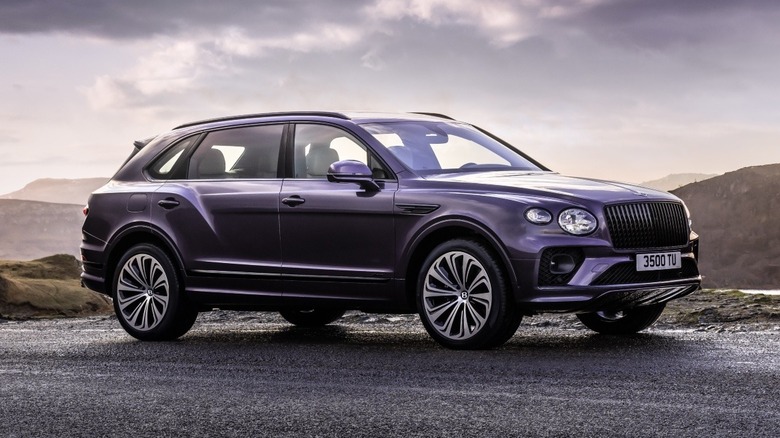2023 Bentley Bentayga EWB front three-quarter view