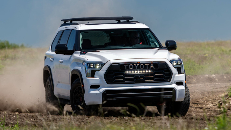 Toyota Sequoia TRD Pro on dirt road