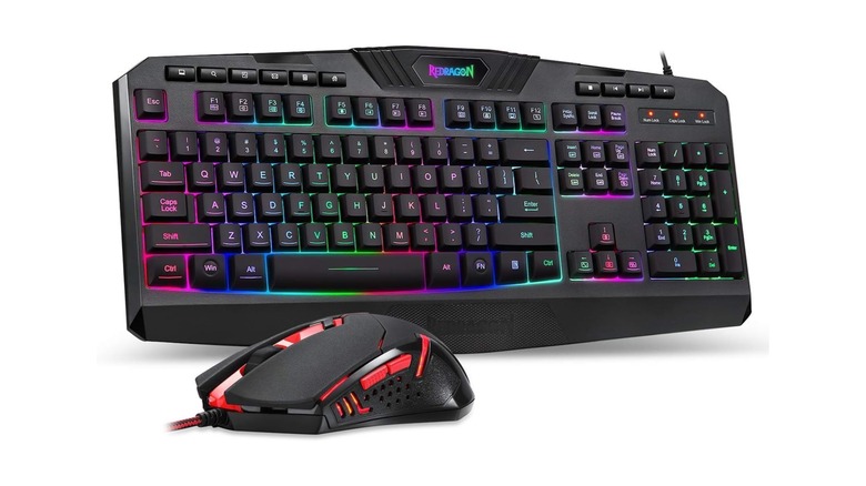Redragon S101 keyboard paired with M601 mouse