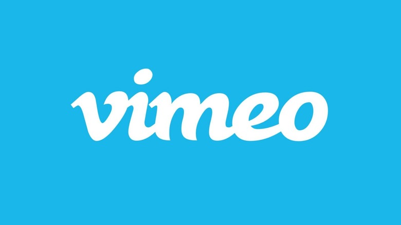 Vimeo logo with blue background