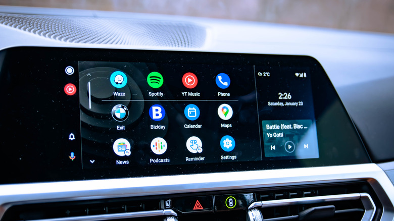 Android phone inside a car
