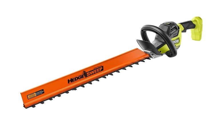 A large Ryobi 24-Inch Hedge Trimmer