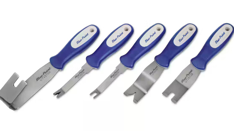 The five tools of the door and trim panel tool set