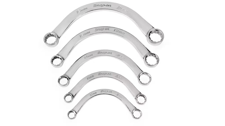 5 Half-Moon Wrenches ranging from 10mm to 21mm