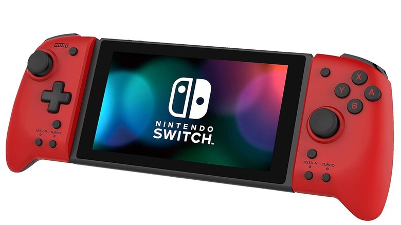 A Hori Split Pad Pro Controller in red