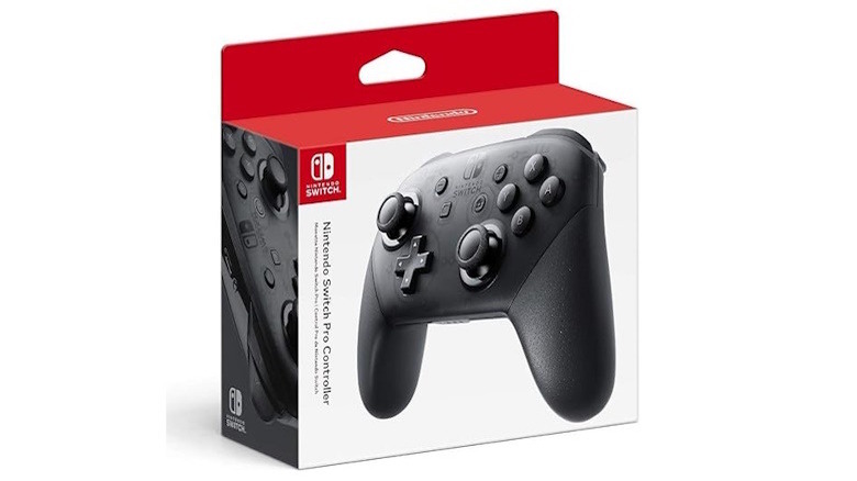 A Nintendo Switch Pro Controller box 