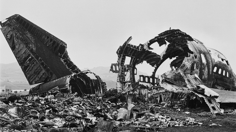 debris from the Tenerife Airport Disaster