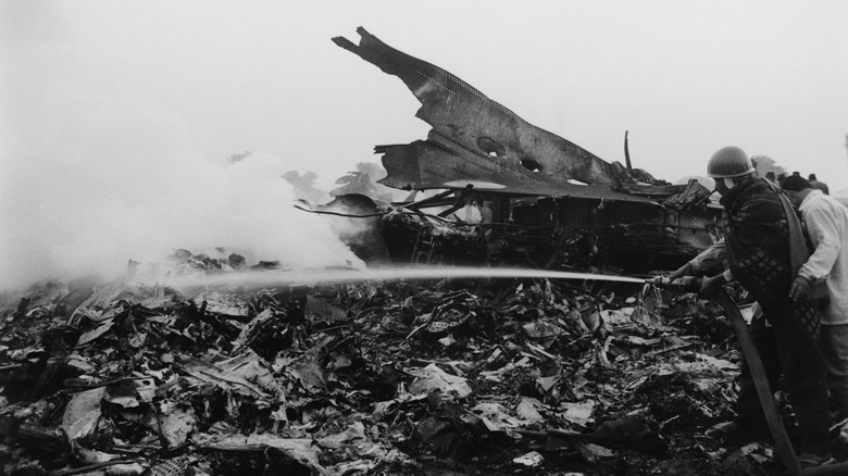 wreckage from the Charkhi Dadri Mid-Air Collision