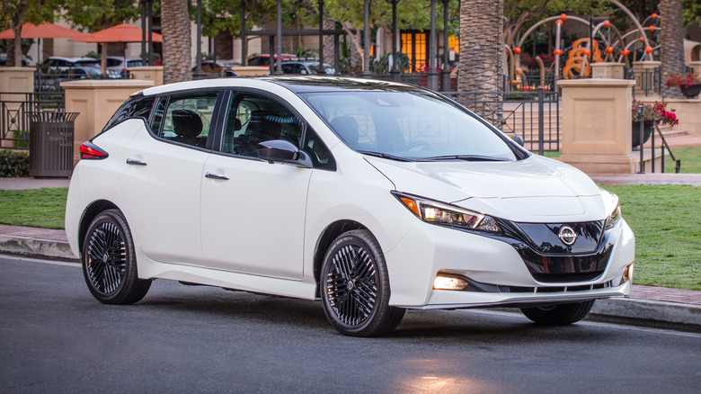 2023 Nissan Leaf on the street