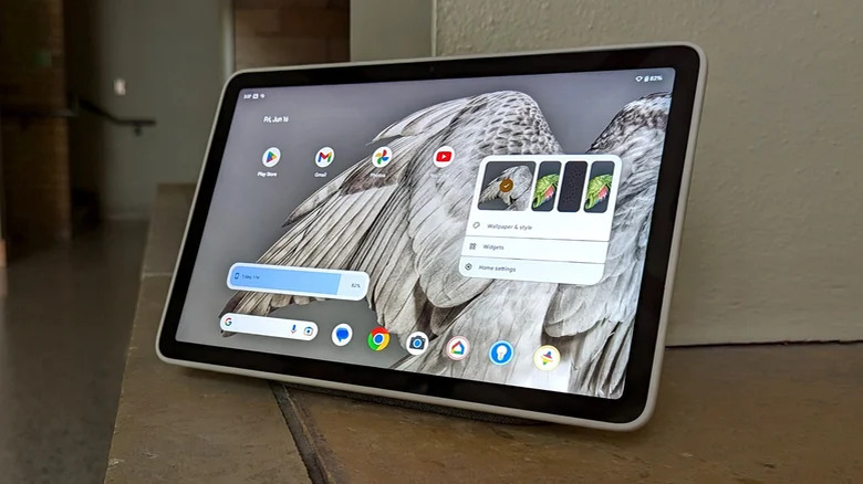google pixel tablet on table