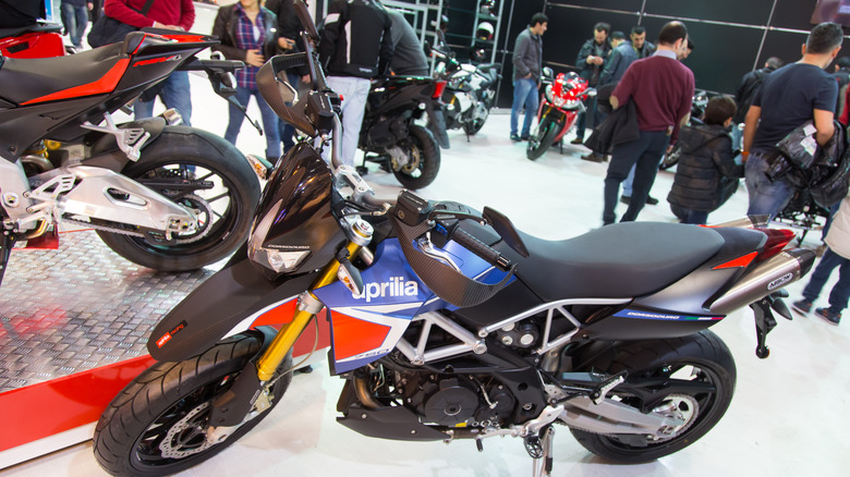 An Aprilia Dorsoduro 750