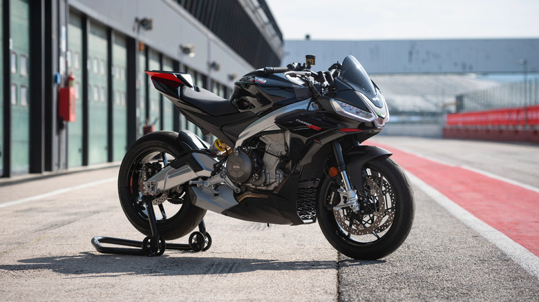 An Aprilia Tuono 660 Factory
