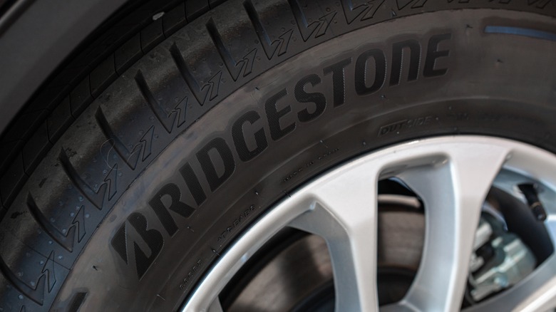 Bridgestone tire closeup